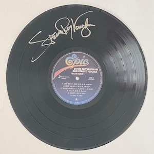 Stevie Ray Vaughan Autographed LP Vinyl Display Record