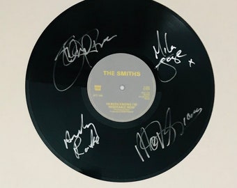 The Smiths Autographed LP Vinyl Display Record