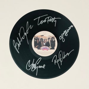 Disque vinyle pour présentation LP autographié Traveling Wilburys