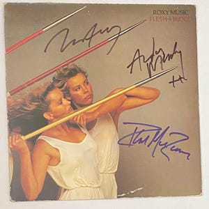 Roxy Music Autograph On Original LP LP Sleeve Inc COA