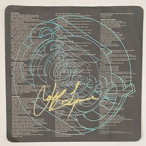 Jeff Lynne ELO Autograph On Original ELO LP Inner Sleeve Inc coa