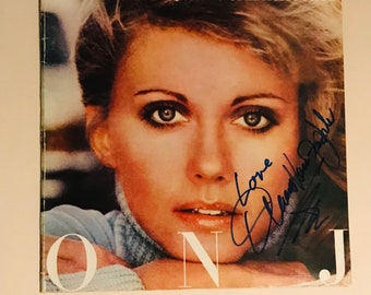 Olivia Newton John Signed LP Cover