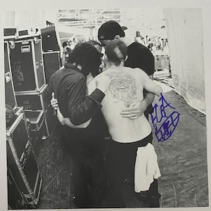Flea Red Hot Chili Peppers Autograph On LP Insert Inc COA