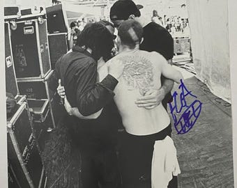 Flea Red Hot Chili Peppers Autograph On LP Insert Inc COA