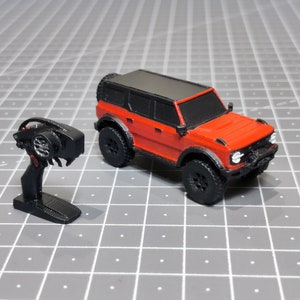 Bronco 2021 Similar to TRX4 (1/100) For Action Figures (3d stl files, 3d print stl, printable stl)