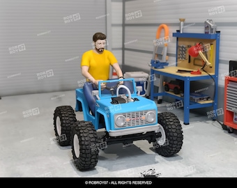Ford Bronco Power Wheels With Driver 1/10 Scale for SCX24