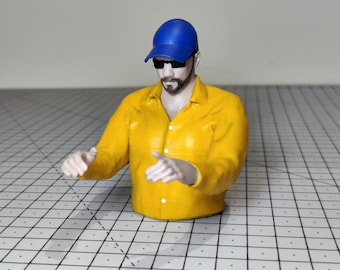 1/10 RC Driver Figure: Shirt, Cap, Sunglasses (3D STL Files)