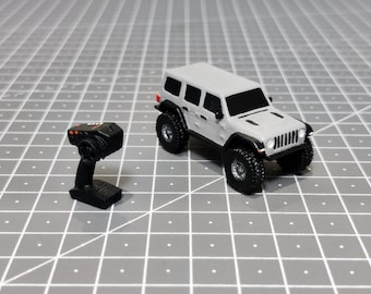 Jeep Wrangler Rubicon JLU 4WD Scale Model for 1/10 Action Figures (3D STL Files)