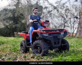 SCX24 to 1/10 ATV Conversion Kit + Full Body Driver (3D STL Files)