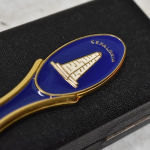 Decorazione da scrivania vintage da collezione, bellissimo design, souvenir della Grecia, taglierina di carta greca di Cefalonia-regalo, taglierina di carta di Cefalonia