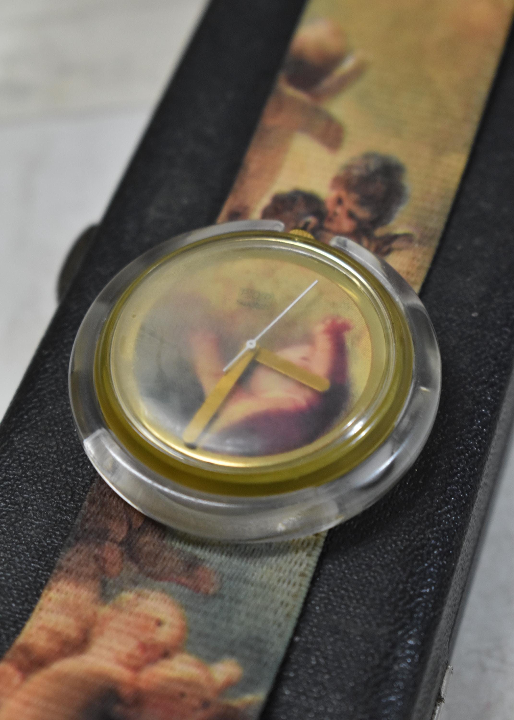 1992, Swatch, PopSwatch, 'Putti', PWK168 Correa original - Swatch POP vintage