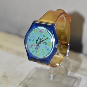 Vintage Swatch Musical "Call" Watch GK199 (1995) | Pop Art Dial | Swiss Made - Watch Wristwatch Swatch