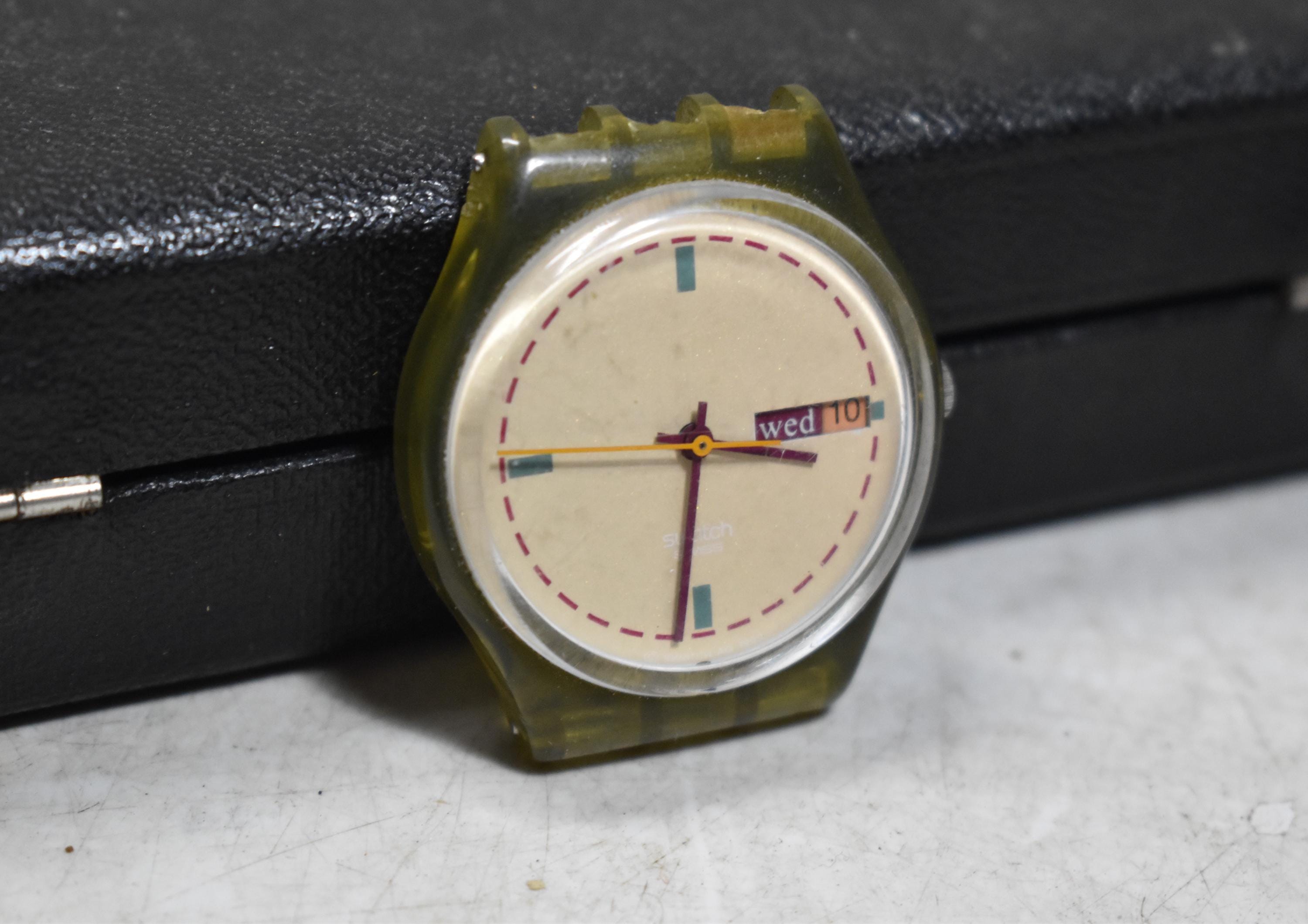 ビンテージSWATCH/1999オリジナル美品・稼働 Wristwatch SWATCH Lady C-O-U-P-O-N (LK129)-NEW/NOS-1991