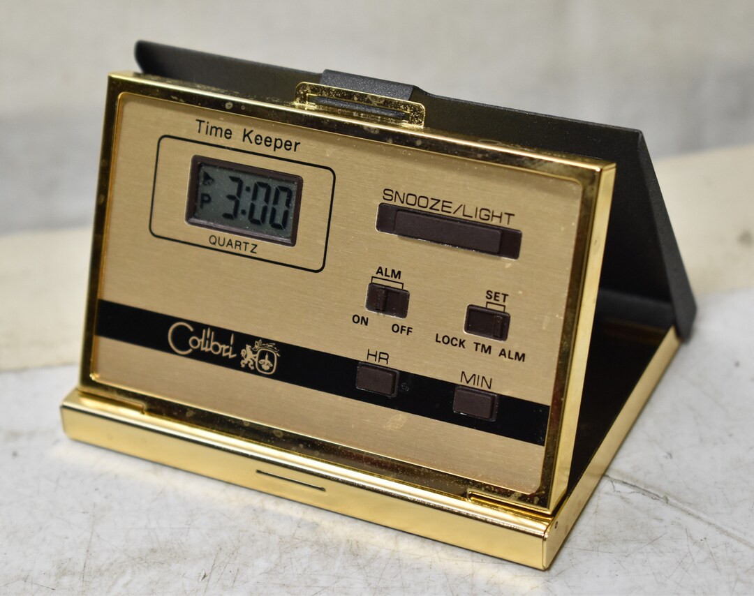 Vintage Collectible Talbe Desk Colibri Japan Clocktime Keeper Home