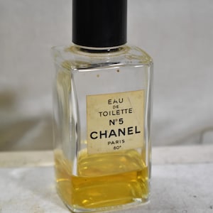 Antique Vintage Empty Perfume Bottle Eau De Toilette No5 Chanel Paris 80-Fragrance Perfume(Different Perfume Inside) Big Bottle