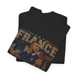 Vintage France Football Team Retro 90s T-Shirt, Coupe du Monde Design image 3
