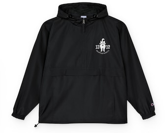 ACAB 1312 All Cats Are Beautiful Packable Anorak Jacket | Embroidered Hoodie Windbreaker | Original Brand Sepak Raga X Champion®