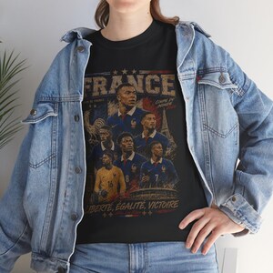 Vintage France Football Team Retro 90s T-Shirt, Coupe du Monde Design image 8