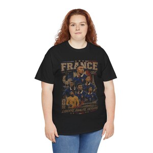 Vintage France Football Team Retro 90s T-Shirt, Coupe du Monde Design image 4