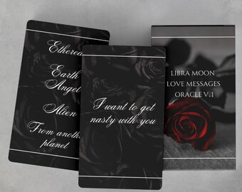 Libra Moon Love Messages Oracle Deck V.1, Tarot Deck, Tarot Cards, Oracle Cards, 78 Tarot Cards, Oracle Deck, Divination Tools, Halloween