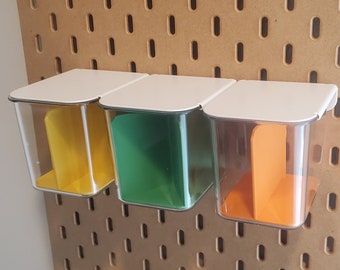 SKADIS Plastic Bin Divider, Clear Bin Insert Storage Organization, IKEA Accessory, Classroom, Gift for Mom, Kids Crafts,
