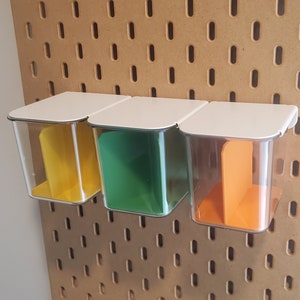 SKADIS Plastic Bin Divider, Clear Bin Insert Storage Organization, IKEA Accessory, Classroom, Gift for Mom, Kids Crafts,
