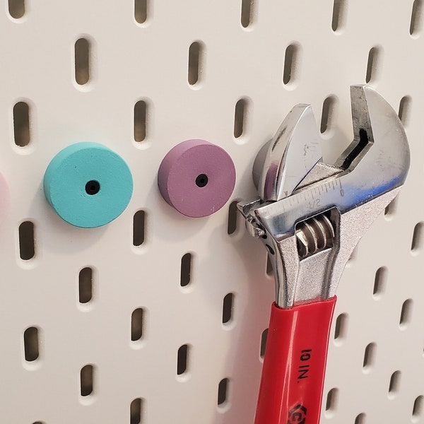 SKADIS Magnet for IKEA pegboard | Large and Small Varients | Large Magnet Holds over 1.5 lbs!