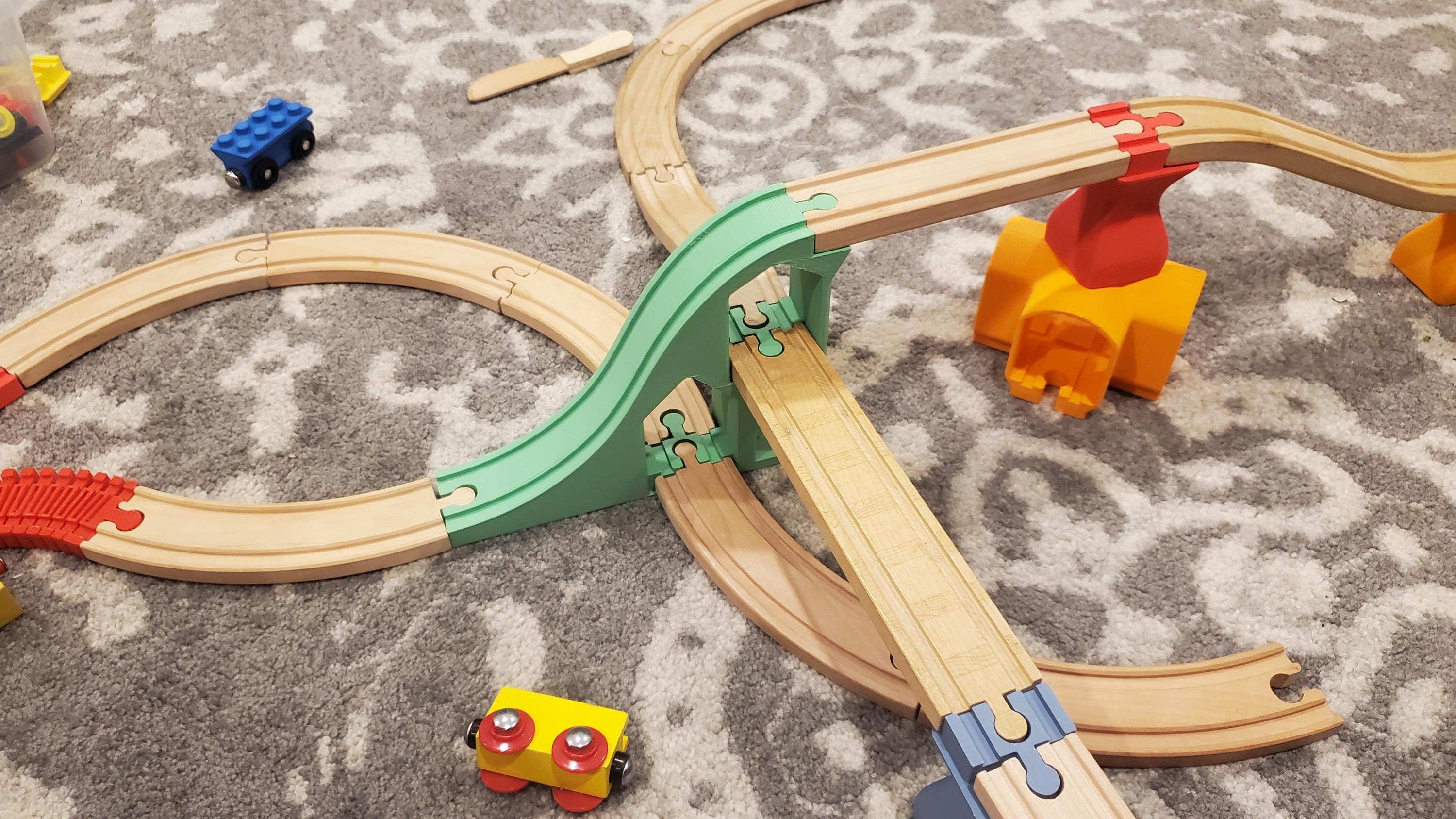 Roller Coaster for Brio, Thomas, IKEA, Hape and Other Wooden Train