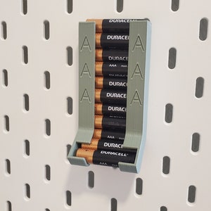 AA/AAA Battery Dispenser for IKEA Skadis & Pegboards