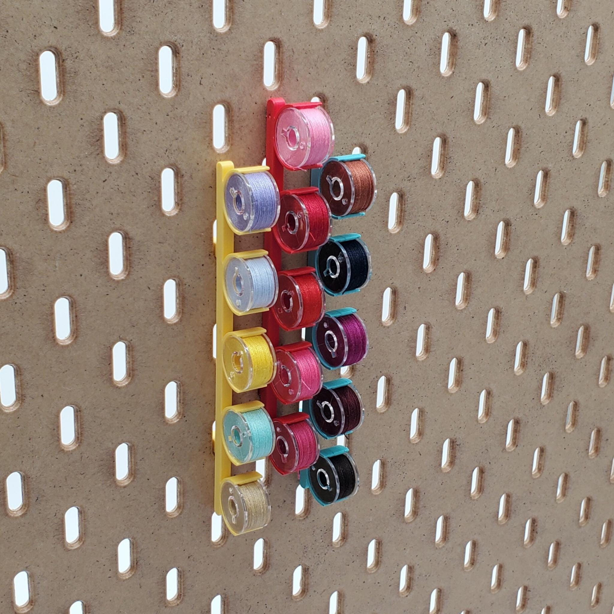 5+ Class 15 Bobbins 5 Class 15 Bobbin Sewing Storage, IKEA SKADIS or 1/4 Pegboard | Craft
