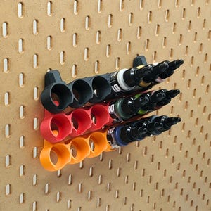 IKEA SKADIS Pro Acryl 22mL Paint Storage, Monument Hobbies Acrylic Paint Rack Holder, Or 1/4&quot; Pegboard Accessories, Miniature Painter Gift