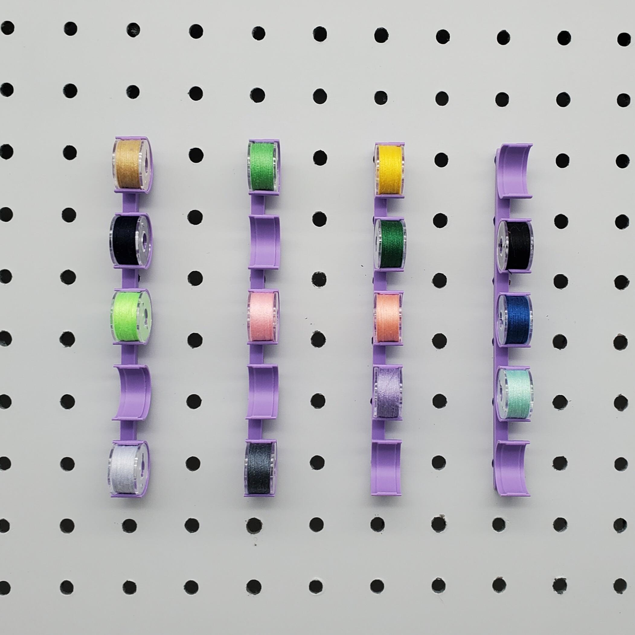 5+ Class 15 Bobbins 5 Class 15 Bobbin Sewing Storage, IKEA SKADIS or 1/4 Pegboard | Craft
