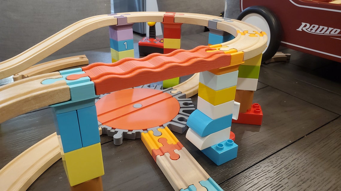 Bumpy Track for Wooden Trains! 5 Bump Bumper! Fits Brio, IKEA, and More ...