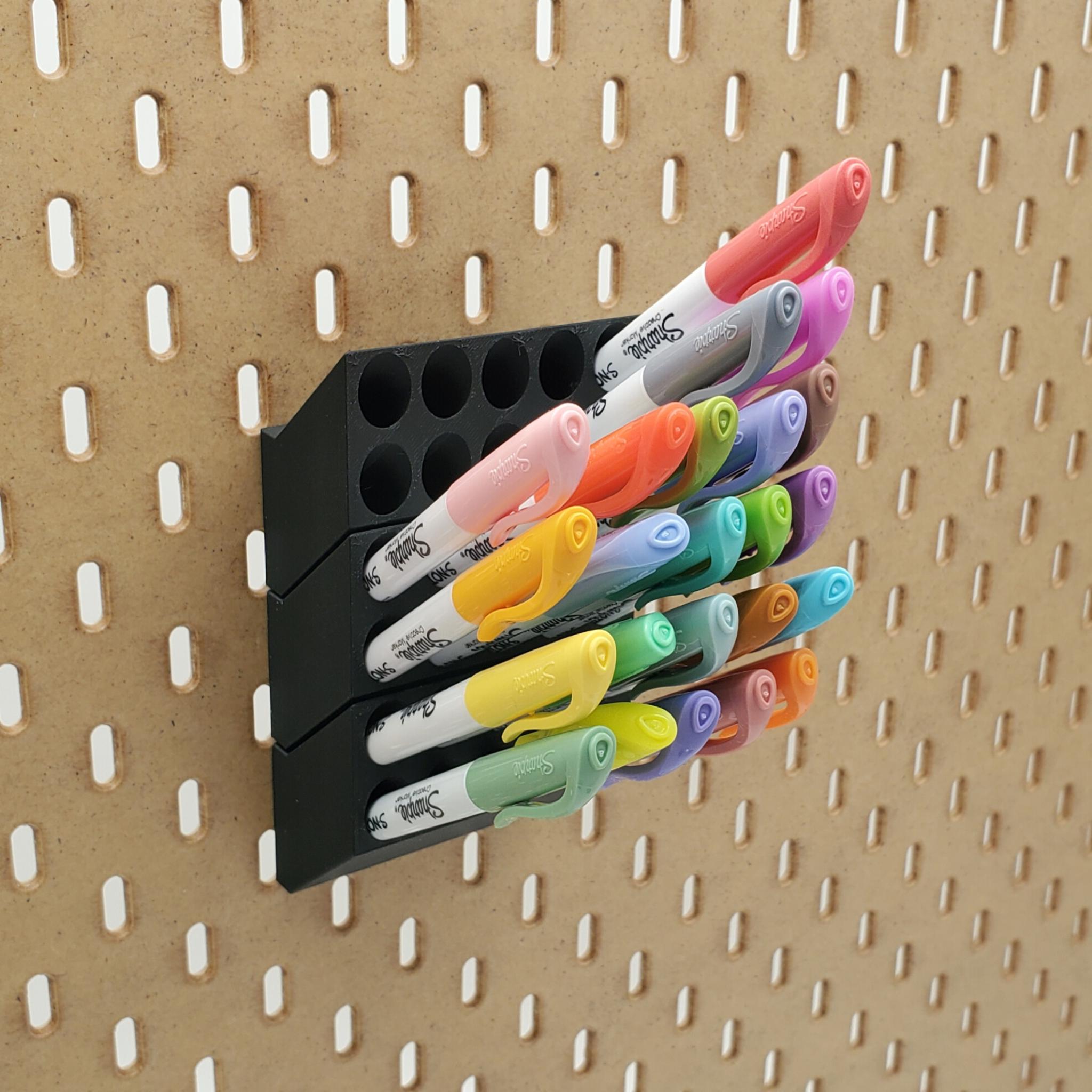 Rectangle Marker Storage | Configurable | SKADIS Compatible | Sharpie ...
