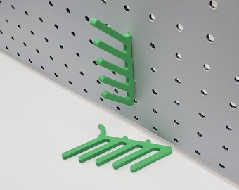 Soporte de almacenamiento de regla en ángulo / Plantilla para acolchado, arquitectura y dibujo / Accesorio de tablero perforado de 1/4", juegos de dos / Organización de regalos para salas de manualidades