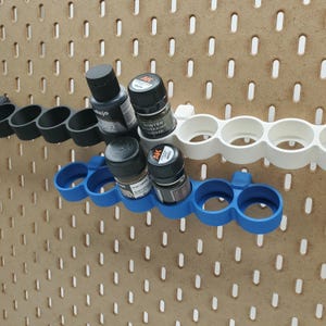 Pegboard Vallejo Wash and Pigment FX 35mL Storage, AK Organization, 1/4&quot; and SKADIS Pegboard Accessories, D&D Painters Present, Fathers Day