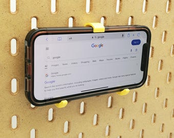Tablet Halter für IKEA SKADIS & 1/4 Pegboard, Office, Schreibtisch, Klassenzimmer Display. Werkstatt/Handwerk Organisation. Geschenk für Mama, Papa