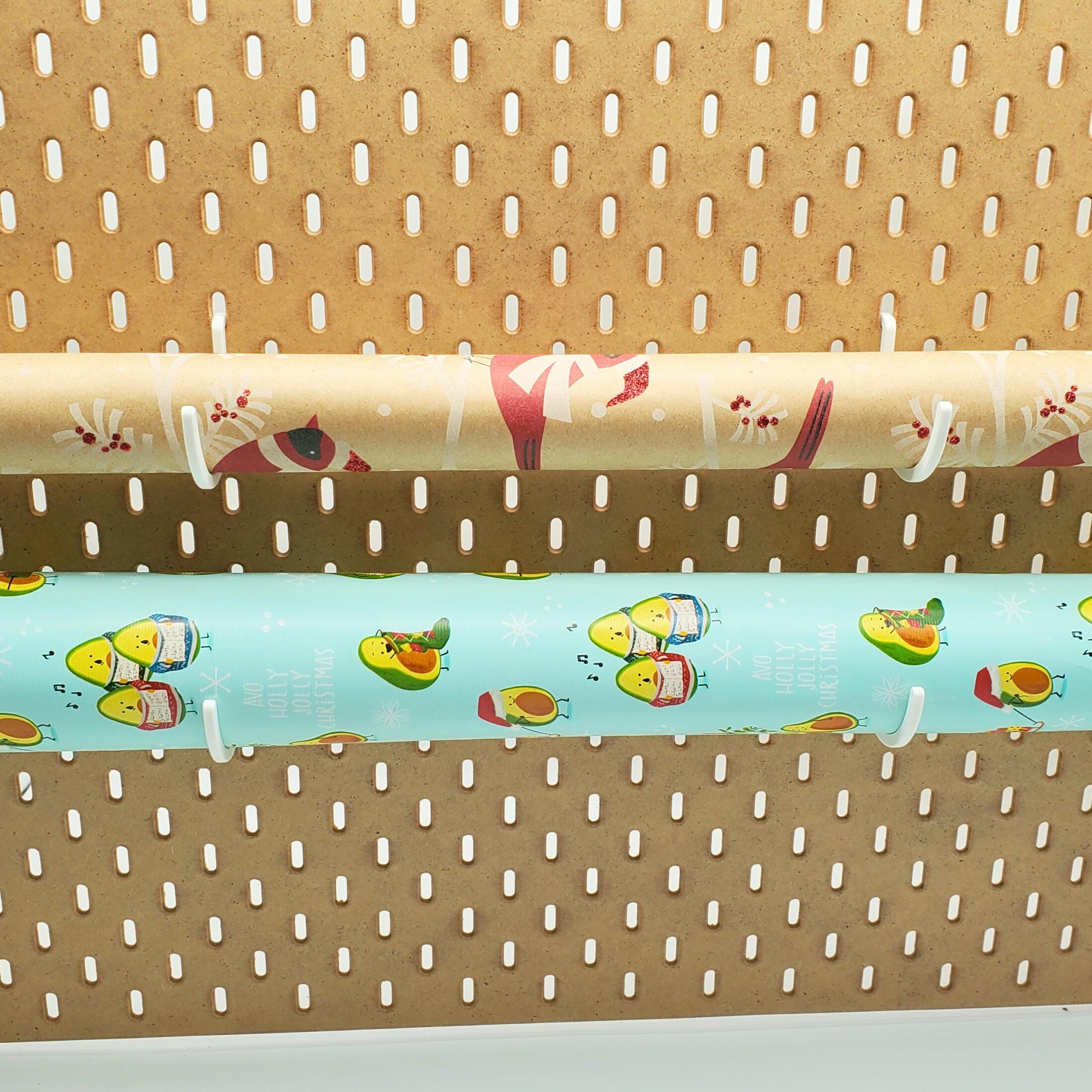Hooks Wrapping Paper Gift Wrap Hooks, Vinyl Roll Storage, Paper Rolls, SKADIS or 1/4 ...