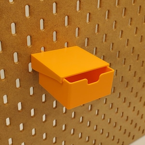 Mini Drawer Storage, Storage Container and Shelf, IKEA SKADIS or 1/4&quot; Pegboard Compatible |