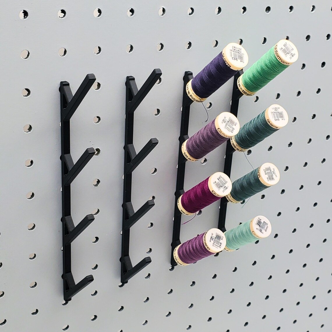 4 Thread Display, 1/4" Pegboard Accessory | Each Hook Holds 4 Spools ...