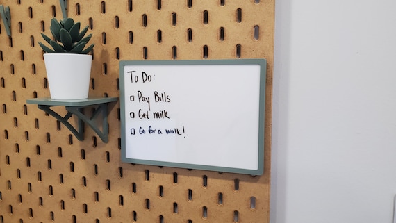 Pegboard Acrylic Whiteboard | SKADIS or 1/4