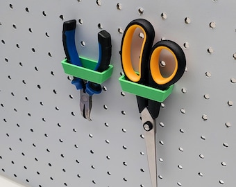 Scissor Holder for 1/4" Pegboards, Shear/Plier Organization, Sewing Storage, Hobby Desk, Gift for Mom, Fathers Day Present, IKEA SKADIS Gift