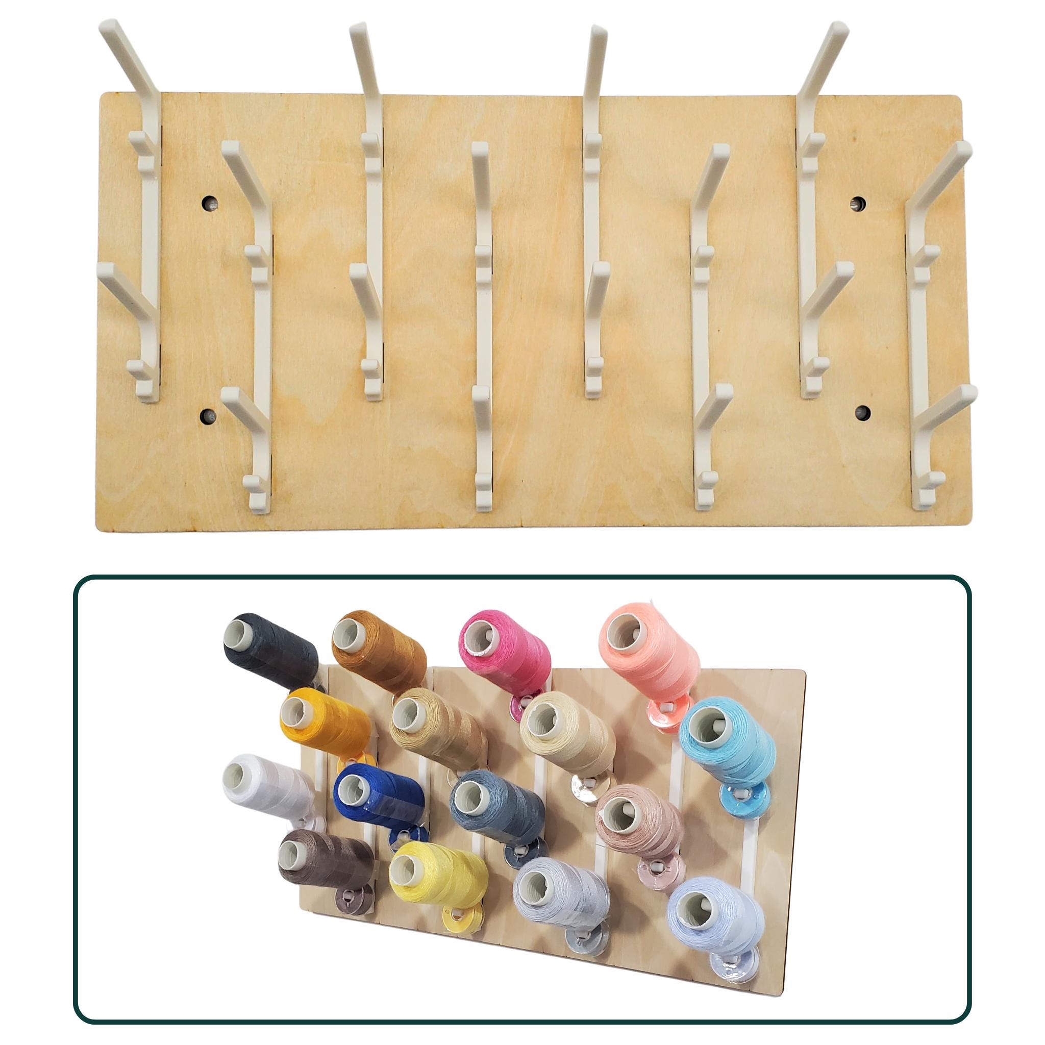 Thread Spool Rack, Bobbin/thread Pegboard Storage. Sewing Wall ...