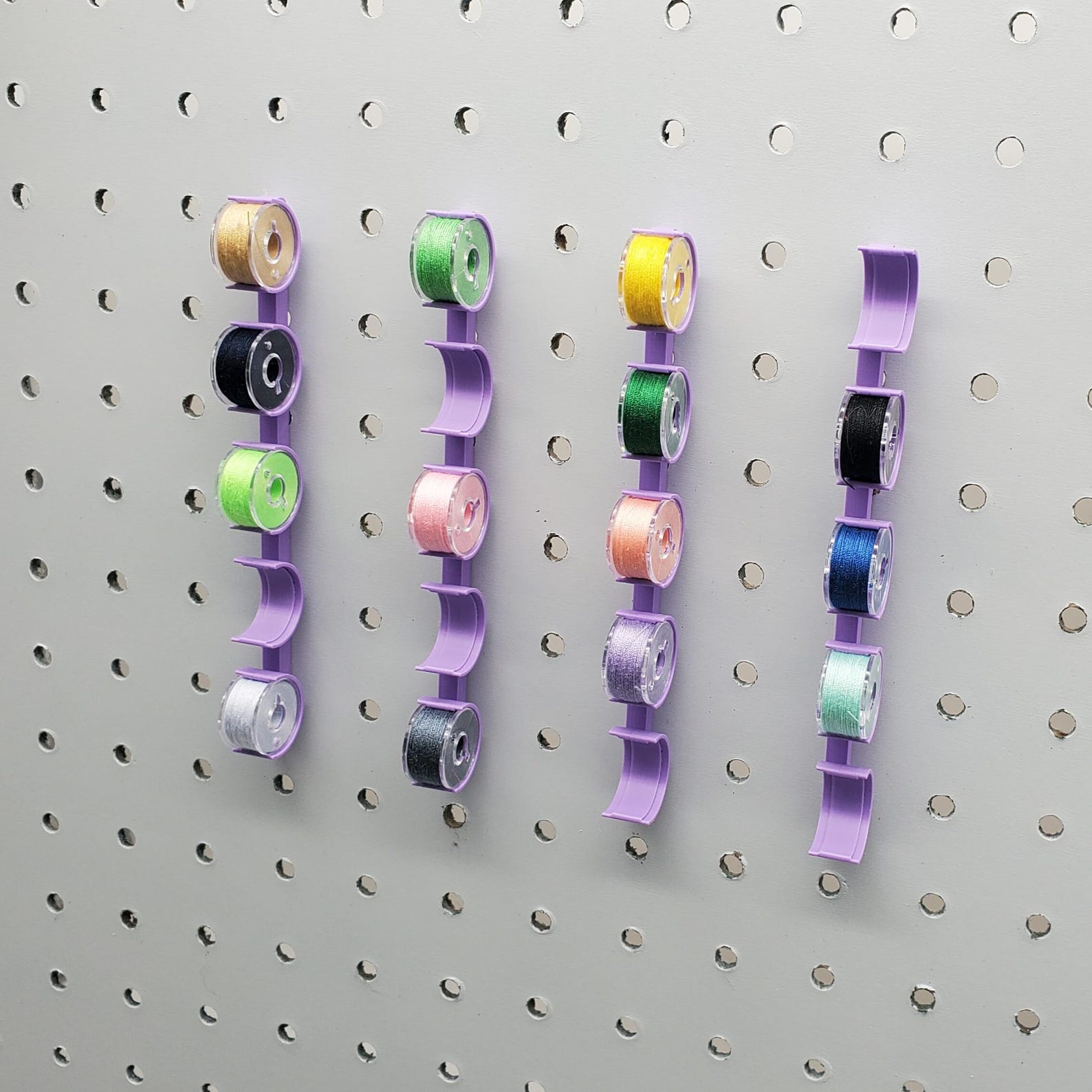 5+ Class 15 Bobbins 5spot Class 15 Bobbin Sewing Storage, 1/4" Pegboard Accessories, Craft