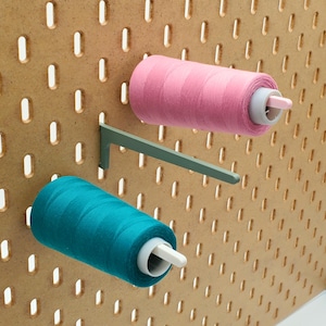 Large 5in Spool Hook, 10pk, for SKADIS accessories or 1/4&quot; Pegboard, Large Cone Thread Storage, Overlock Yarn Holder, Sewing Serger Longarm