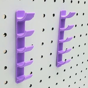 Mini Pegboard med 5 platser | Pennförvaring, skrivbordsorganisation | 1/4 tums Pegboard-tillbehör, penselhållare, pennmugg, julklapp