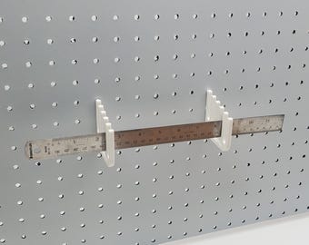 Vertikales Steckbrett-Lineal, Aufbewahrungshalter, Hobby-Aufbewahrung, Nähzimmer, 1/4-Zoll- oder Wandsteuer-Pegboard-Zubehör, Werkstattorganisation, SKADIS