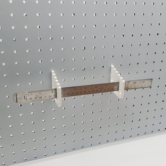 Vertical Pegboard Ruler Storage Holder, Hobby Storage, Sewing Room, 1/4" or Wall Control Pegboard Accessories, Garage Organization, SKADIS