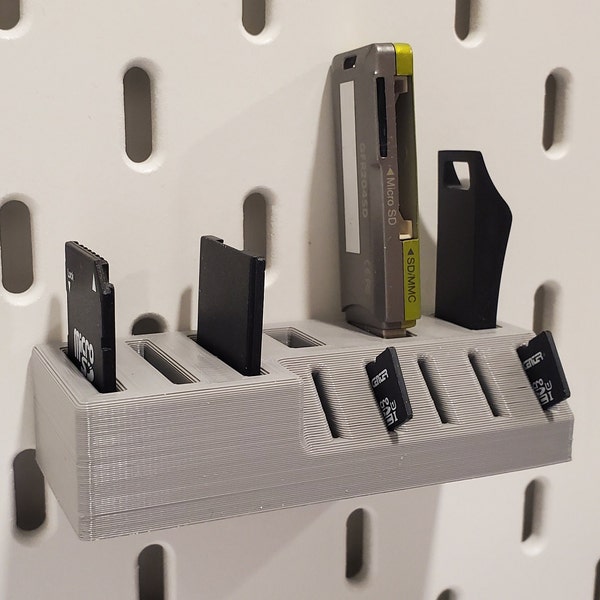 USB/SD/Micro SD Card Holder - Ikea Skadis & Pegboards | Skadis Accessory