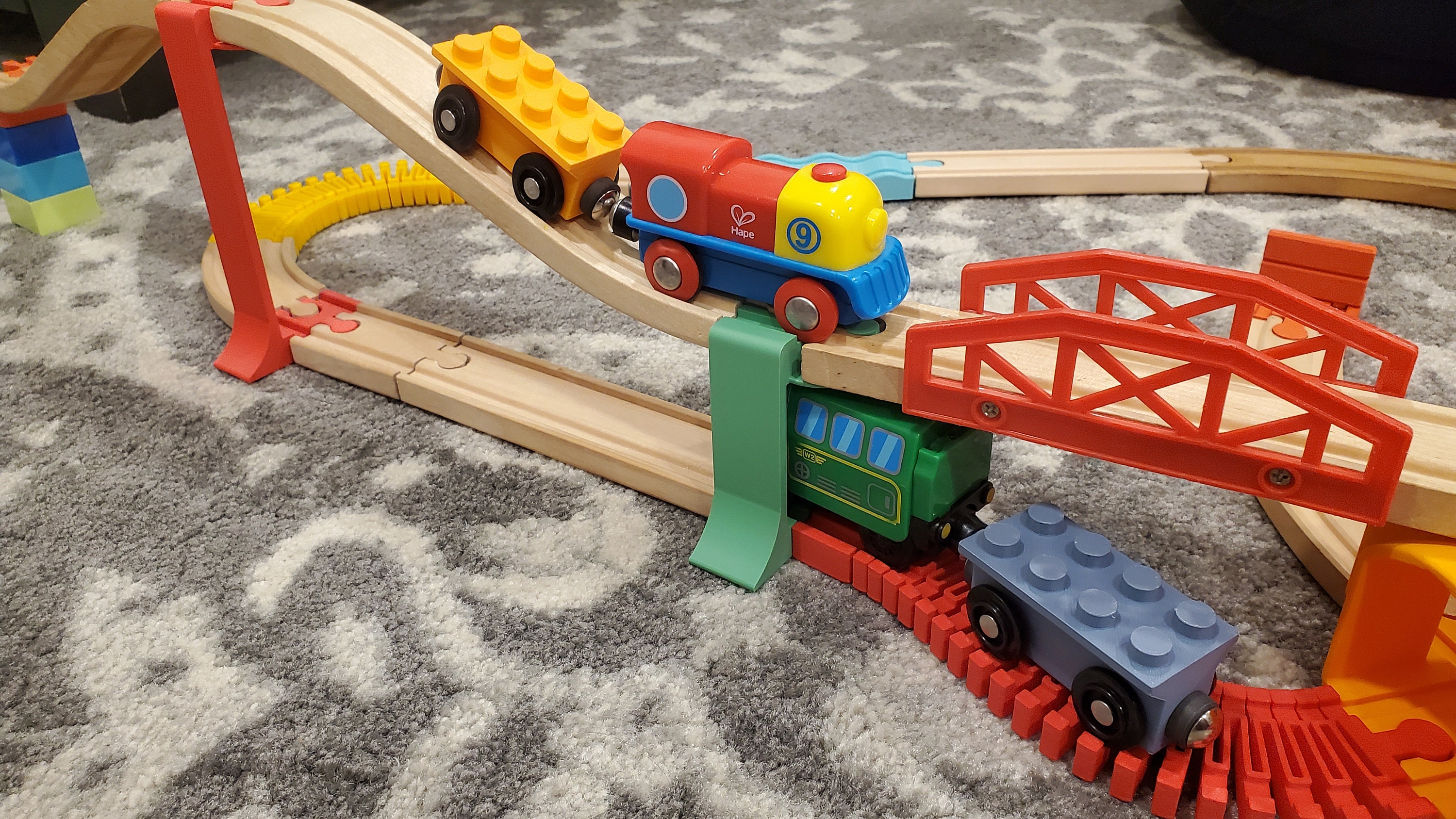 Train Track Supports, Sky Risers Sets, Compatible With Wooden Tracks ...